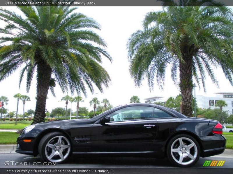Black / Black 2011 Mercedes-Benz SL 550 Roadster