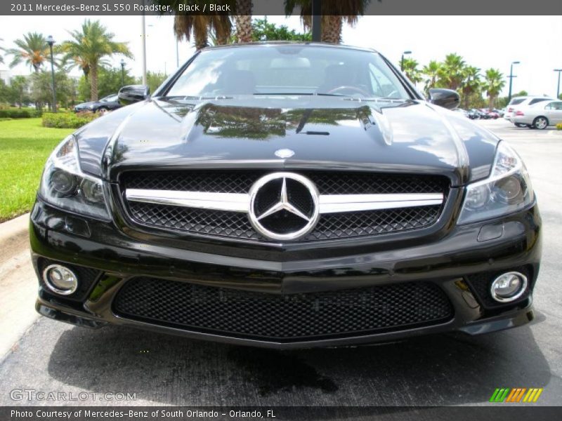 Black / Black 2011 Mercedes-Benz SL 550 Roadster