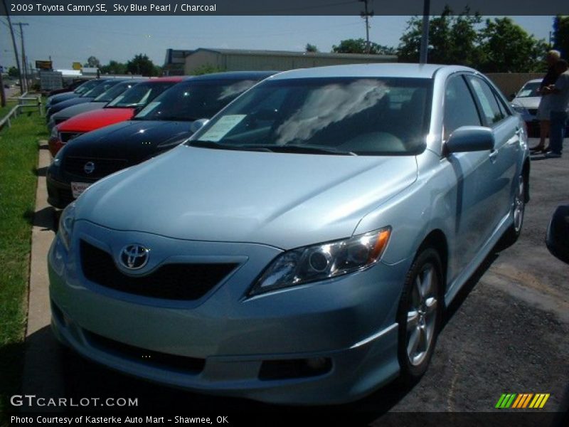 Sky Blue Pearl / Charcoal 2009 Toyota Camry SE