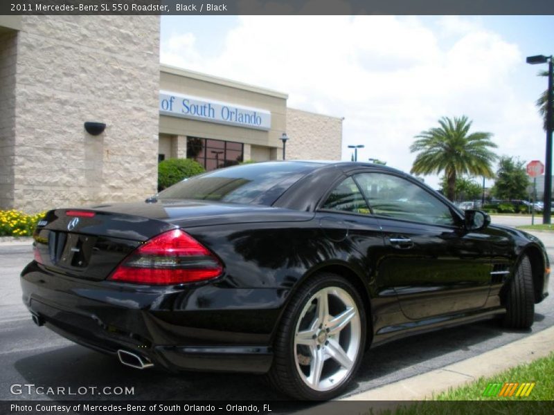 Black / Black 2011 Mercedes-Benz SL 550 Roadster