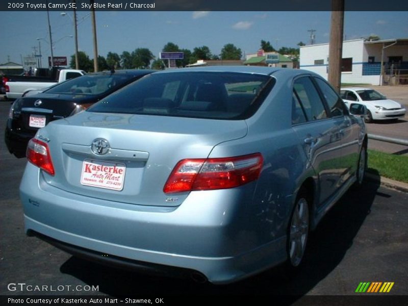Sky Blue Pearl / Charcoal 2009 Toyota Camry SE
