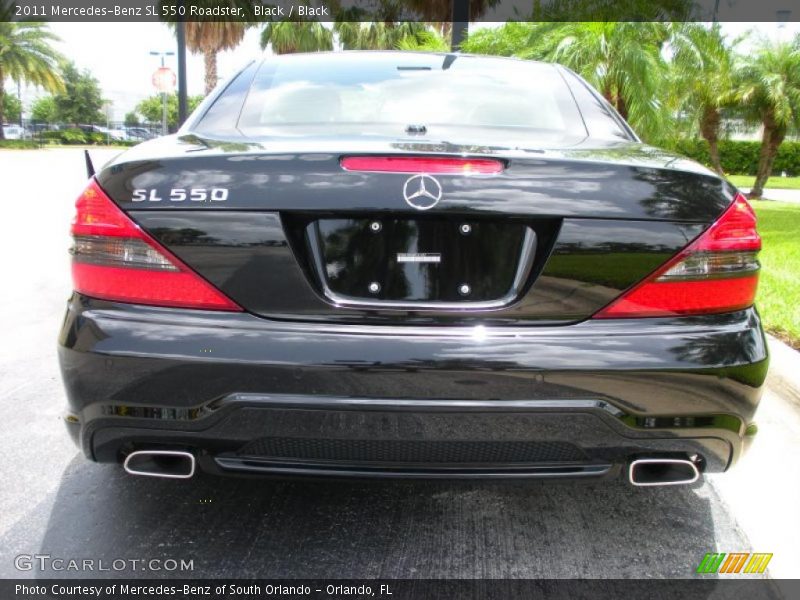 Black / Black 2011 Mercedes-Benz SL 550 Roadster
