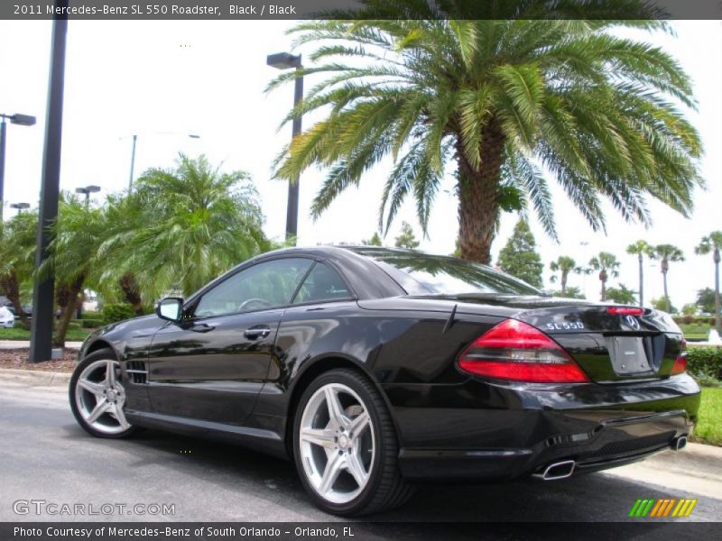 Black / Black 2011 Mercedes-Benz SL 550 Roadster