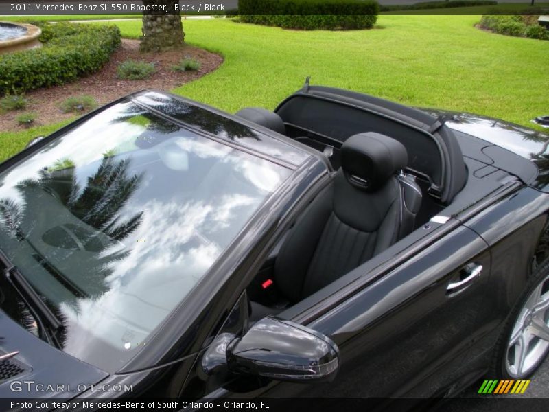 Black / Black 2011 Mercedes-Benz SL 550 Roadster