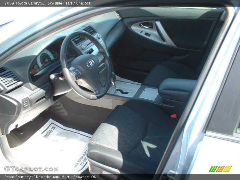 Sky Blue Pearl / Charcoal 2009 Toyota Camry SE