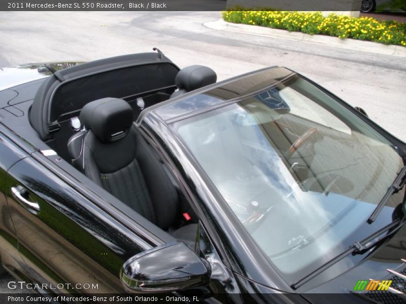 Black / Black 2011 Mercedes-Benz SL 550 Roadster