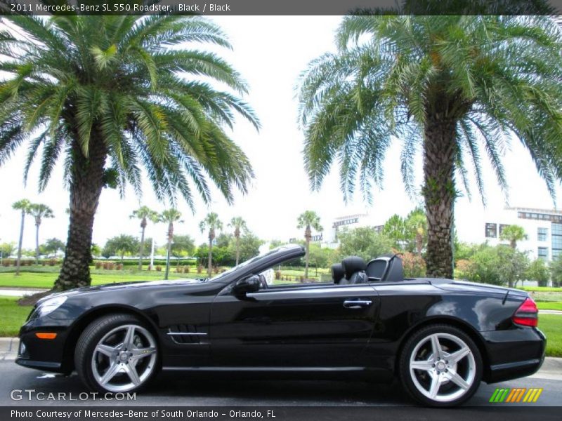 Black / Black 2011 Mercedes-Benz SL 550 Roadster