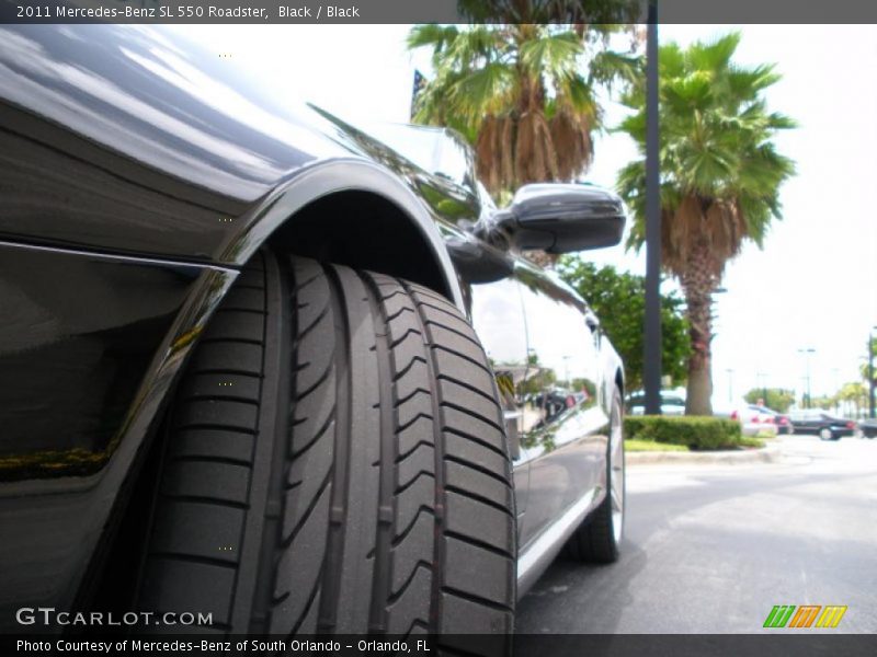 Black / Black 2011 Mercedes-Benz SL 550 Roadster