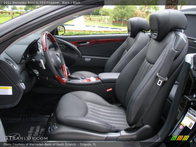 Black / Black 2011 Mercedes-Benz SL 550 Roadster