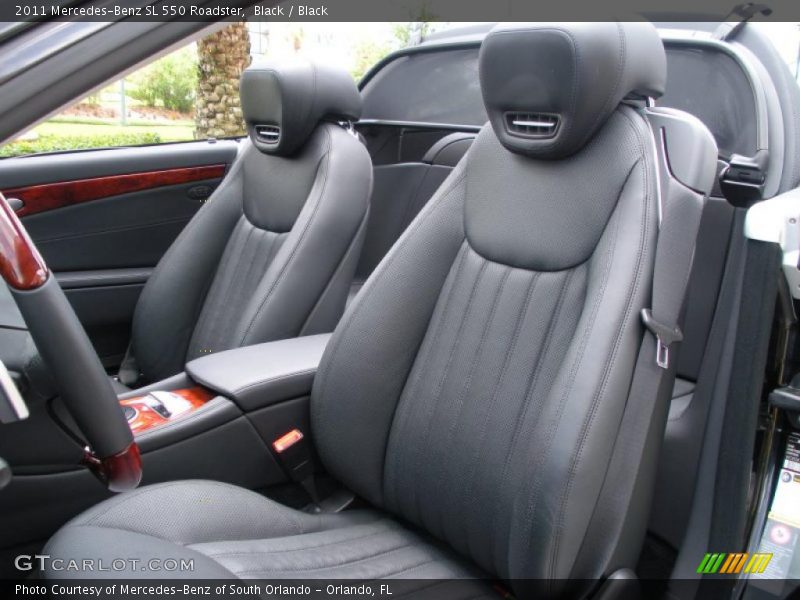 Black / Black 2011 Mercedes-Benz SL 550 Roadster