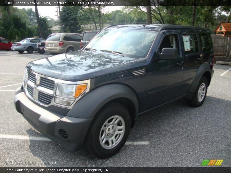 Modern Blue Pearl / Dark Slate Gray 2008 Dodge Nitro SXT 4x4