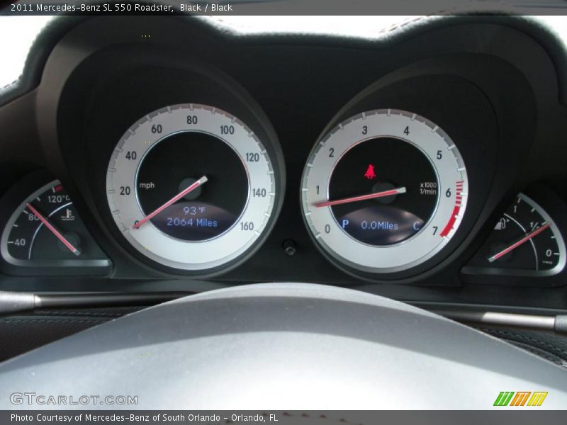 Black / Black 2011 Mercedes-Benz SL 550 Roadster