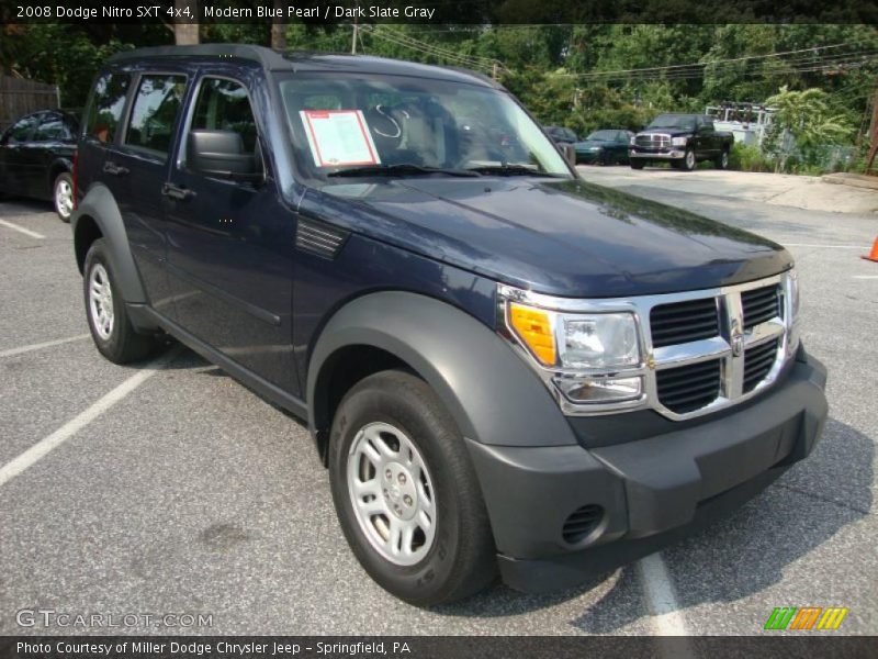 Modern Blue Pearl / Dark Slate Gray 2008 Dodge Nitro SXT 4x4