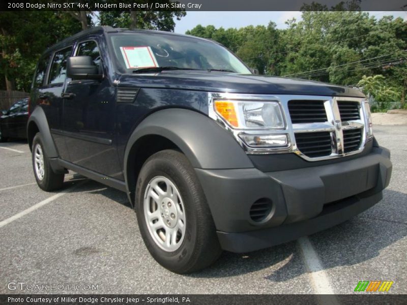 Modern Blue Pearl / Dark Slate Gray 2008 Dodge Nitro SXT 4x4