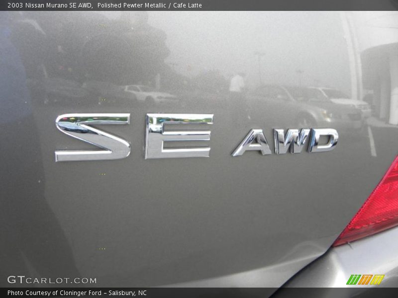 Polished Pewter Metallic / Cafe Latte 2003 Nissan Murano SE AWD