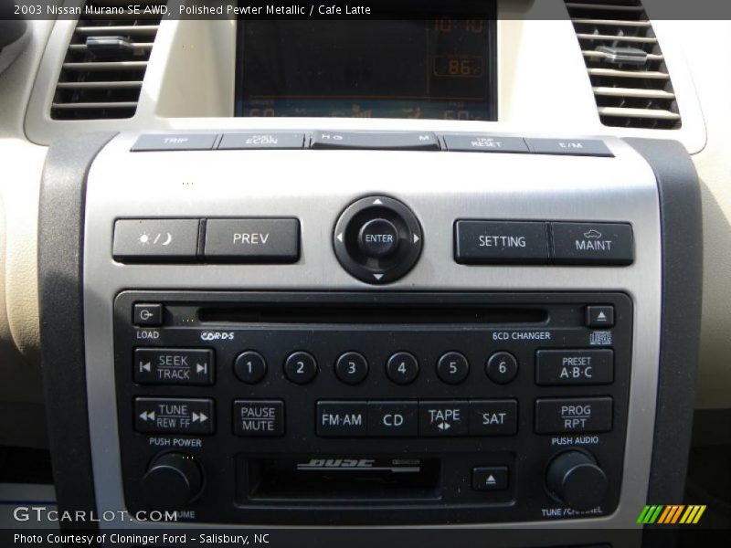 Polished Pewter Metallic / Cafe Latte 2003 Nissan Murano SE AWD