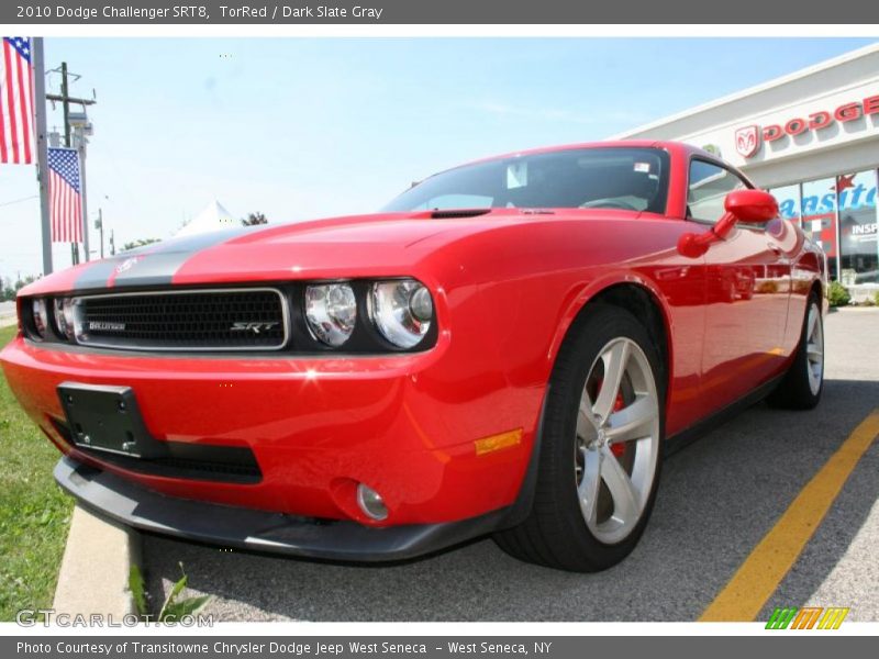 TorRed / Dark Slate Gray 2010 Dodge Challenger SRT8