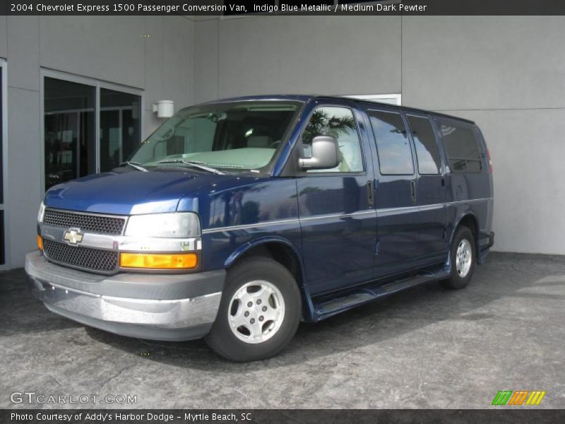Indigo Blue Metallic / Medium Dark Pewter 2004 Chevrolet Express 1500 Passenger Conversion Van