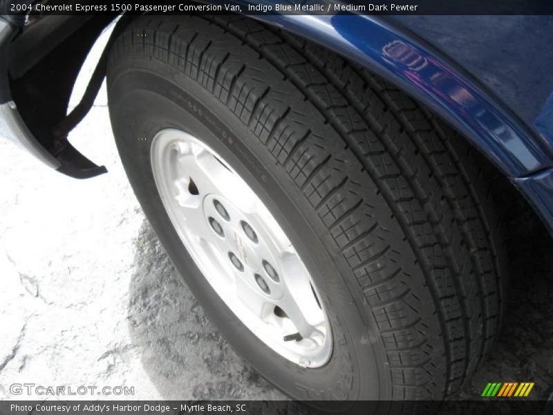 Indigo Blue Metallic / Medium Dark Pewter 2004 Chevrolet Express 1500 Passenger Conversion Van