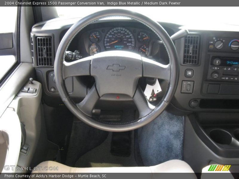Indigo Blue Metallic / Medium Dark Pewter 2004 Chevrolet Express 1500 Passenger Conversion Van