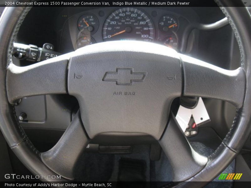 Indigo Blue Metallic / Medium Dark Pewter 2004 Chevrolet Express 1500 Passenger Conversion Van