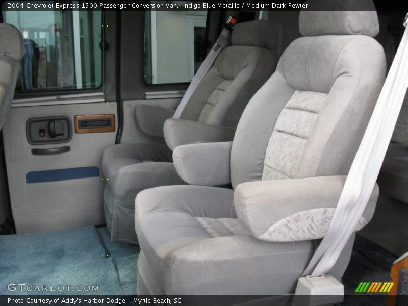 Indigo Blue Metallic / Medium Dark Pewter 2004 Chevrolet Express 1500 Passenger Conversion Van