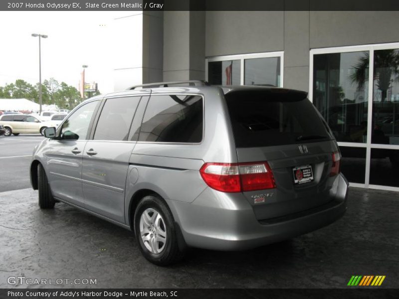 Slate Green Metallic / Gray 2007 Honda Odyssey EX
