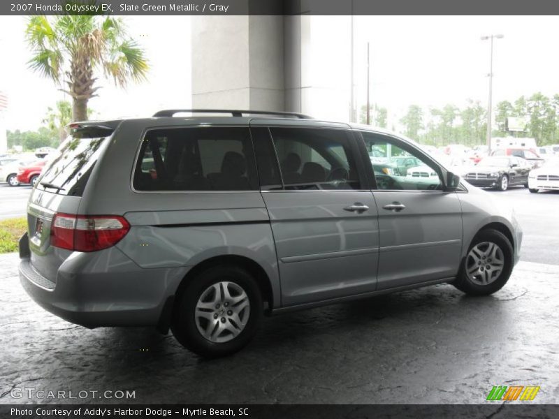 Slate Green Metallic / Gray 2007 Honda Odyssey EX