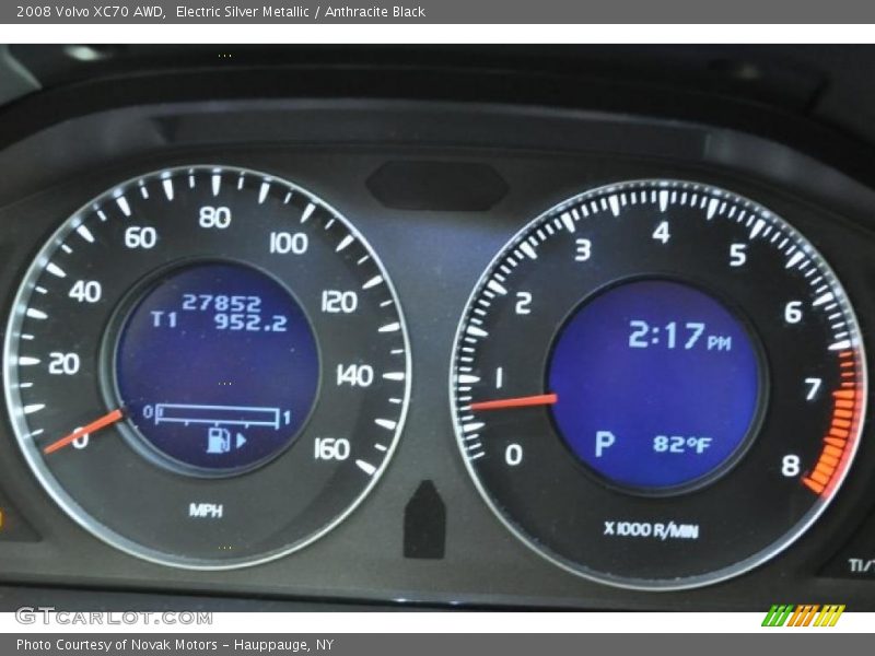 Electric Silver Metallic / Anthracite Black 2008 Volvo XC70 AWD