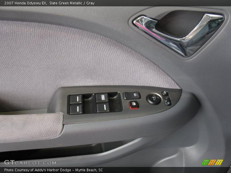 Slate Green Metallic / Gray 2007 Honda Odyssey EX