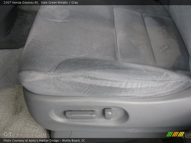 Slate Green Metallic / Gray 2007 Honda Odyssey EX