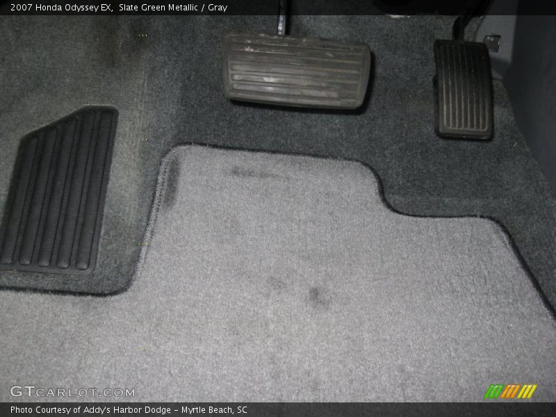 Slate Green Metallic / Gray 2007 Honda Odyssey EX