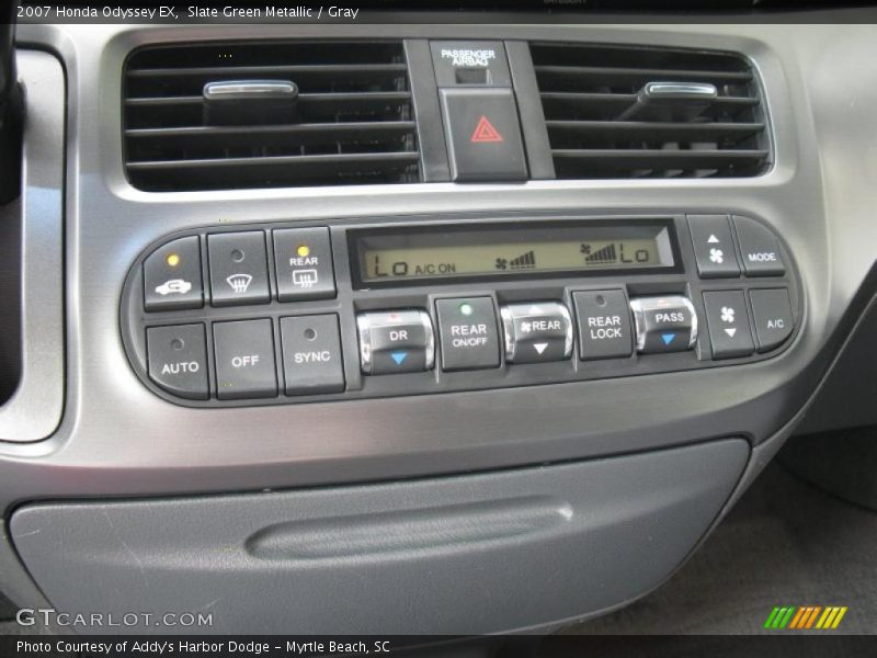 Slate Green Metallic / Gray 2007 Honda Odyssey EX