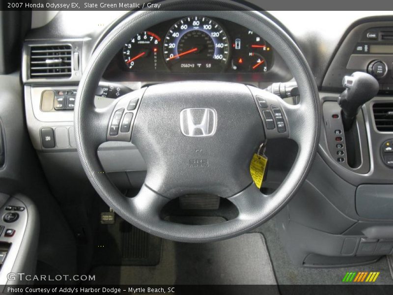 Slate Green Metallic / Gray 2007 Honda Odyssey EX