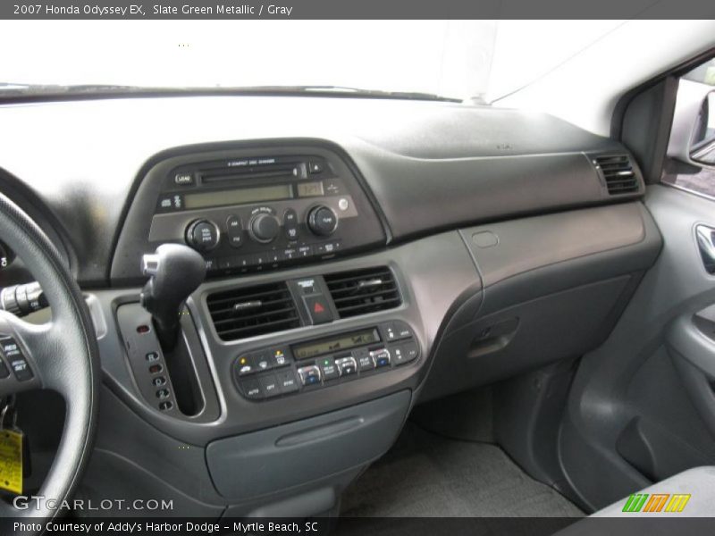 Slate Green Metallic / Gray 2007 Honda Odyssey EX