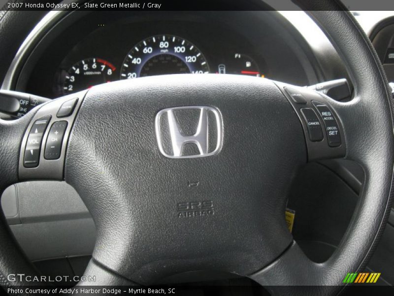 Slate Green Metallic / Gray 2007 Honda Odyssey EX