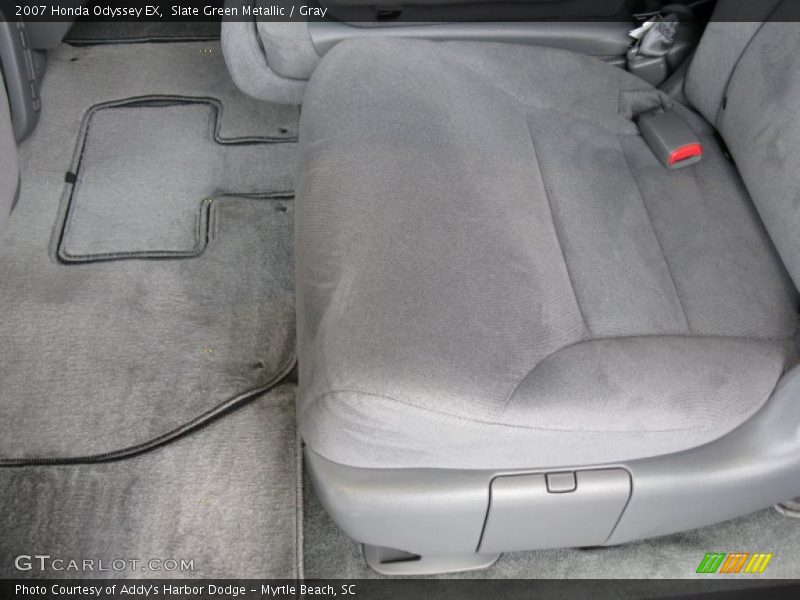Slate Green Metallic / Gray 2007 Honda Odyssey EX