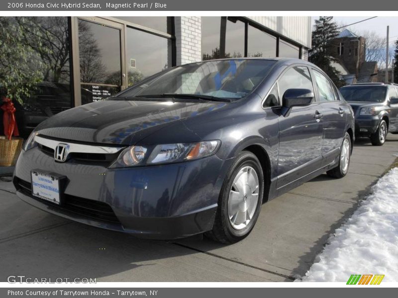 Magnetic Pearl / Blue 2006 Honda Civic Hybrid Sedan