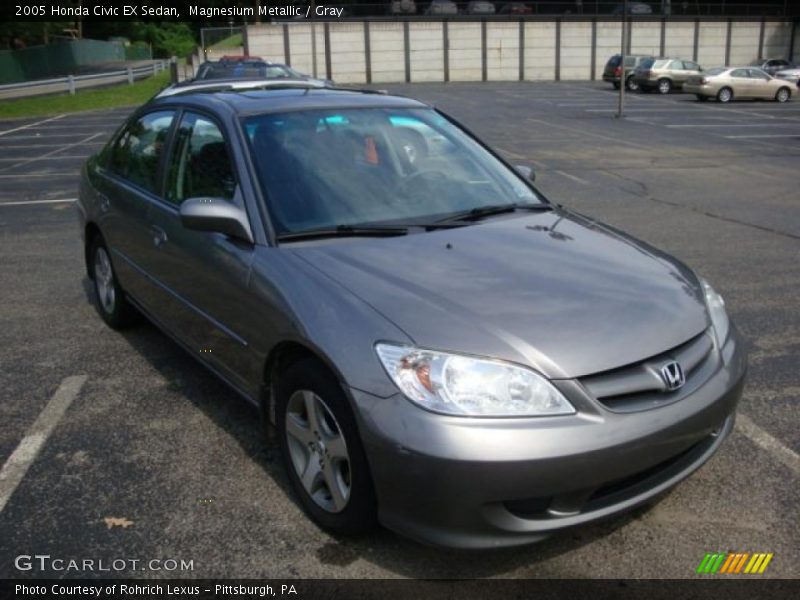 Magnesium Metallic / Gray 2005 Honda Civic EX Sedan