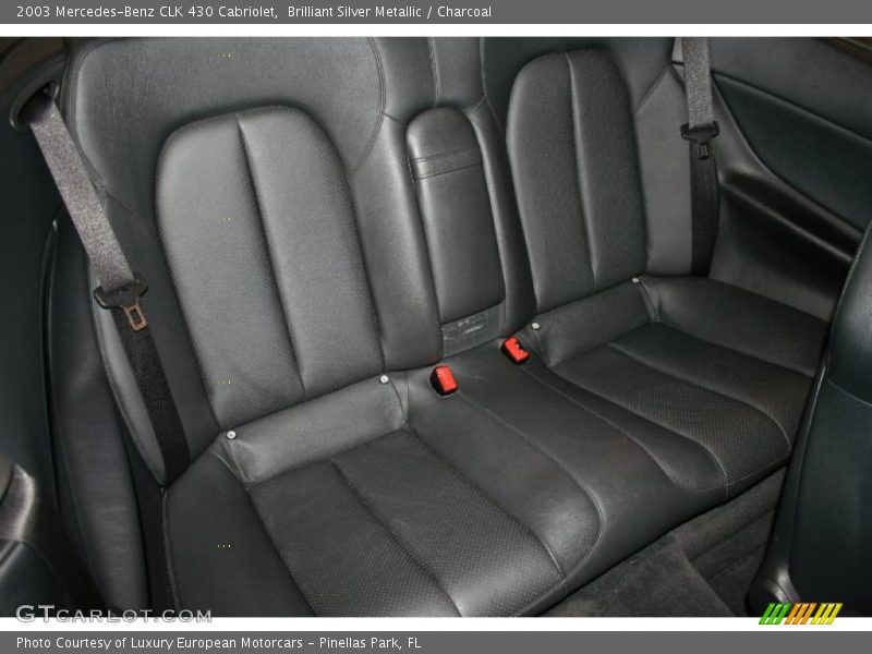 Brilliant Silver Metallic / Charcoal 2003 Mercedes-Benz CLK 430 Cabriolet