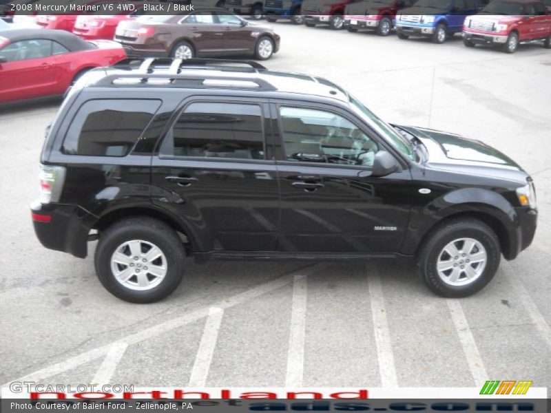 Black / Black 2008 Mercury Mariner V6 4WD