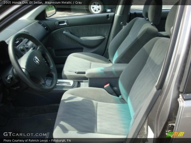 Magnesium Metallic / Gray 2005 Honda Civic EX Sedan