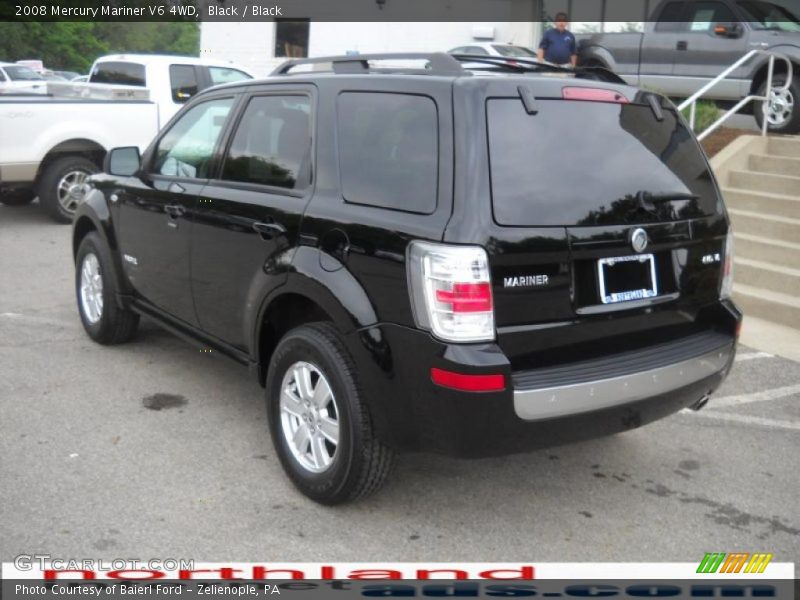 Black / Black 2008 Mercury Mariner V6 4WD