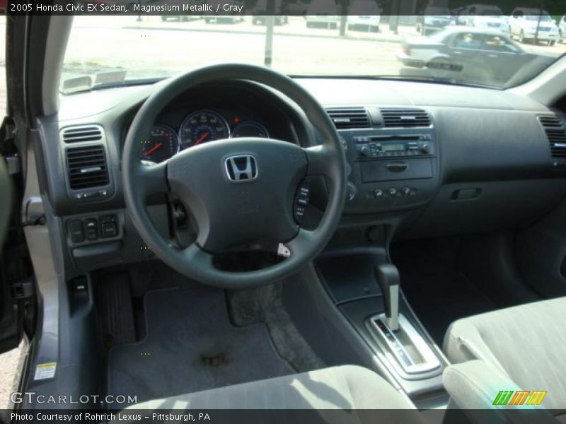 Magnesium Metallic / Gray 2005 Honda Civic EX Sedan