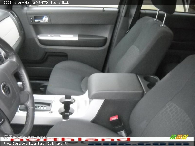 Black / Black 2008 Mercury Mariner V6 4WD