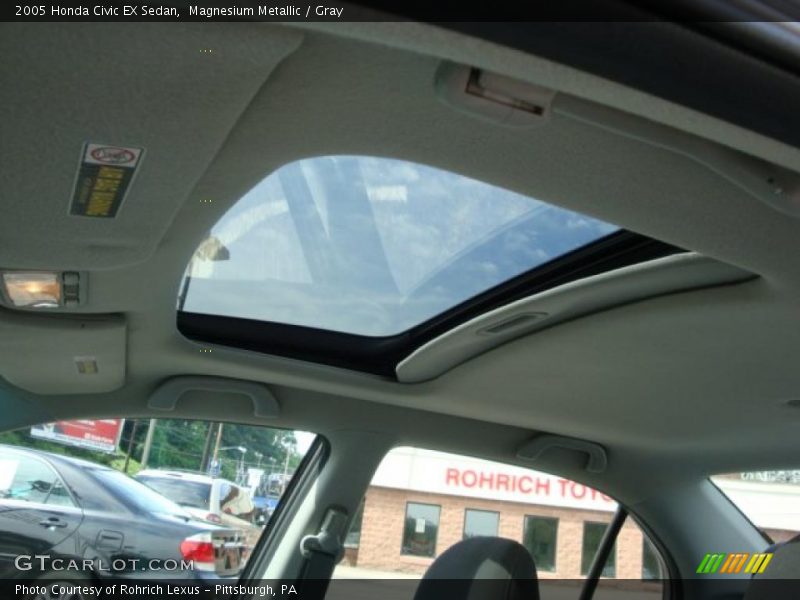 Magnesium Metallic / Gray 2005 Honda Civic EX Sedan