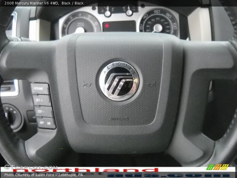 Black / Black 2008 Mercury Mariner V6 4WD