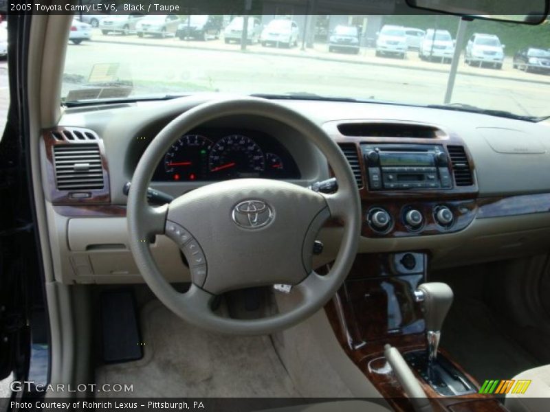Black / Taupe 2005 Toyota Camry LE V6
