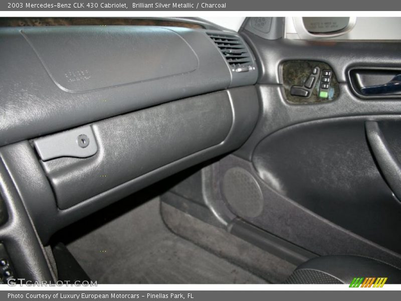 Brilliant Silver Metallic / Charcoal 2003 Mercedes-Benz CLK 430 Cabriolet