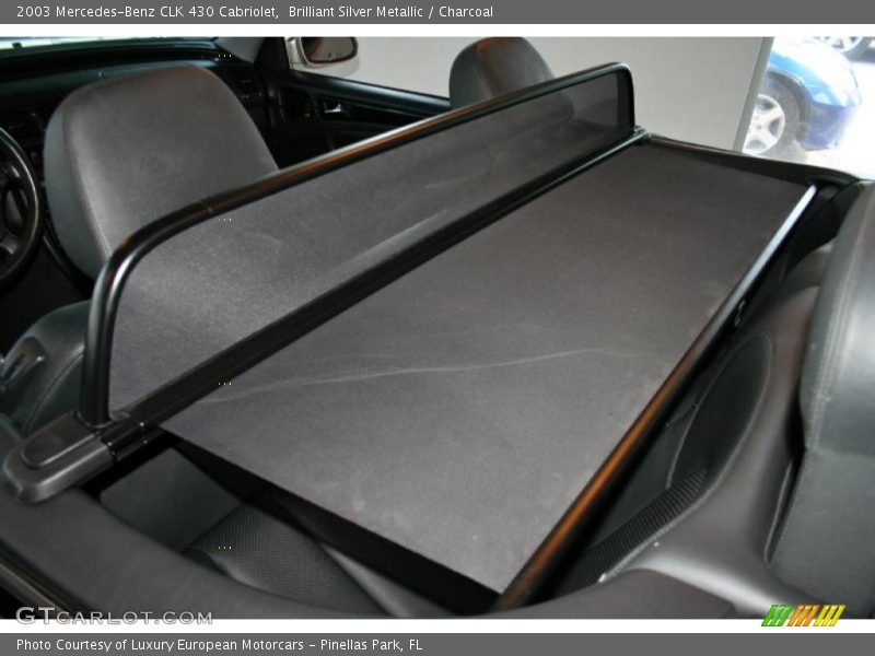 Brilliant Silver Metallic / Charcoal 2003 Mercedes-Benz CLK 430 Cabriolet